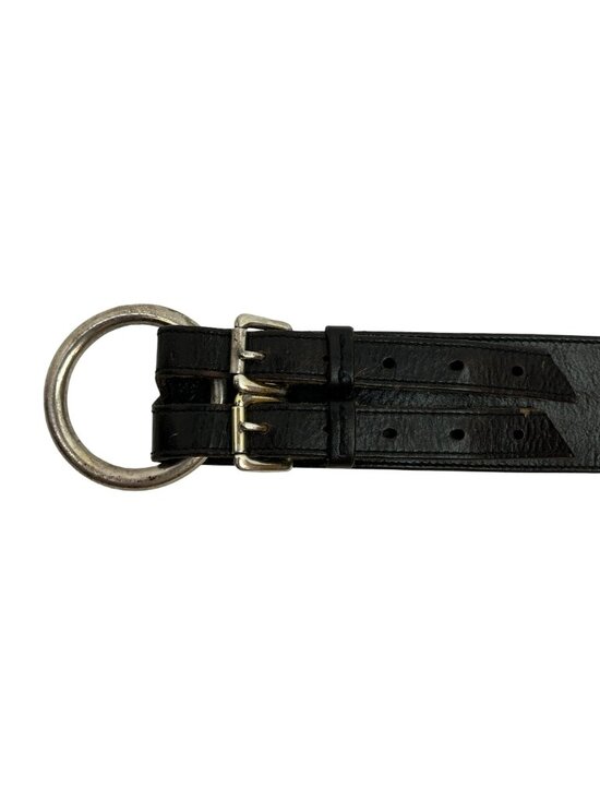 Vintage Lauren Ralph Lauren Tri-Strap O-Ring Wide Leather Belt Womens Black main image 11